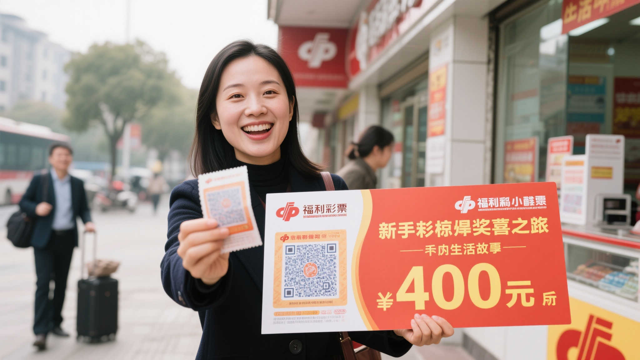 女彩民出差偶中福彩40万:新手竟有如此好运! 女彩民出差偶中福彩40万:新手竟有如此好运!