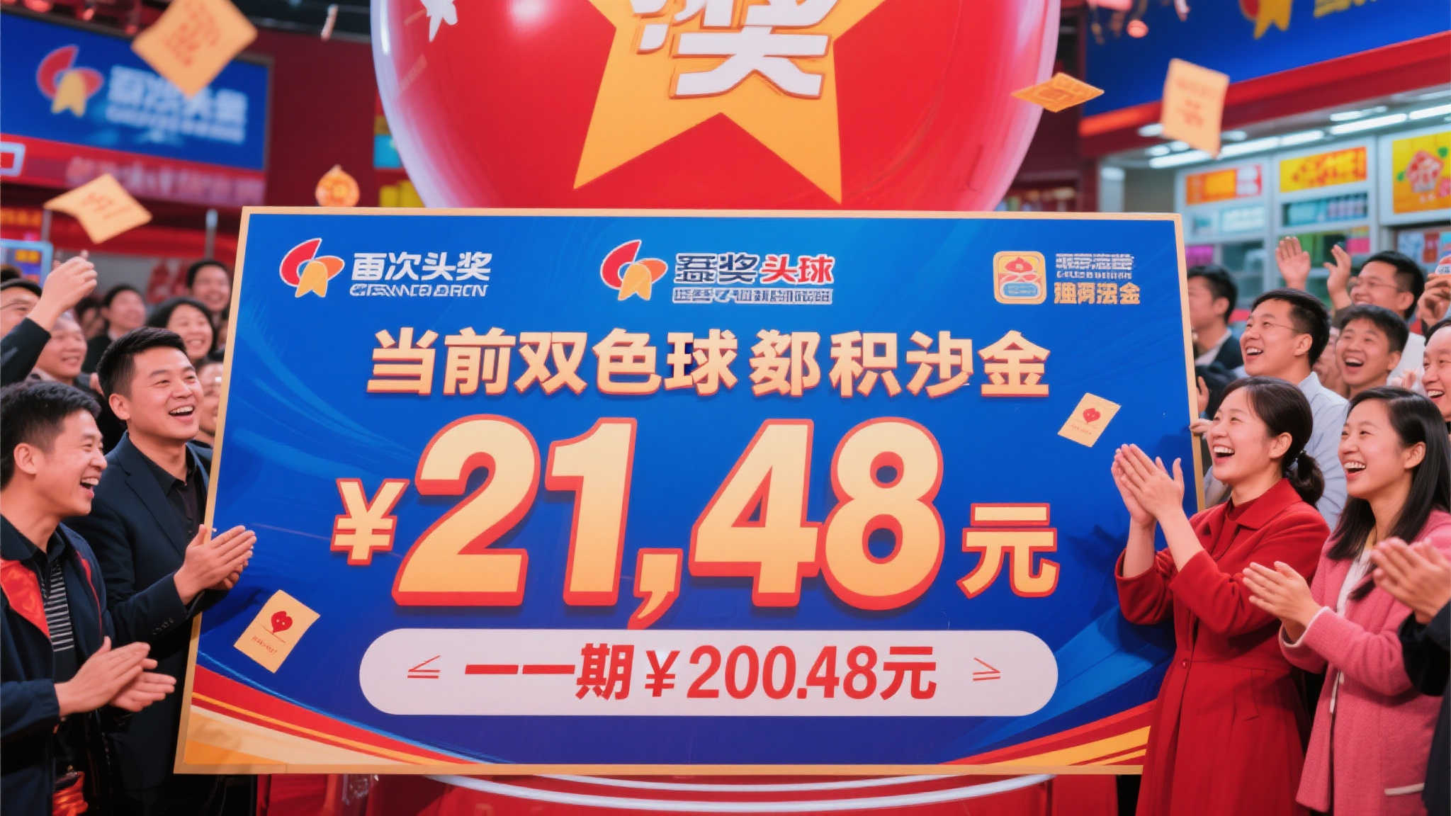 双色球5注头奖瓜分824万，奖池累积达21.48亿