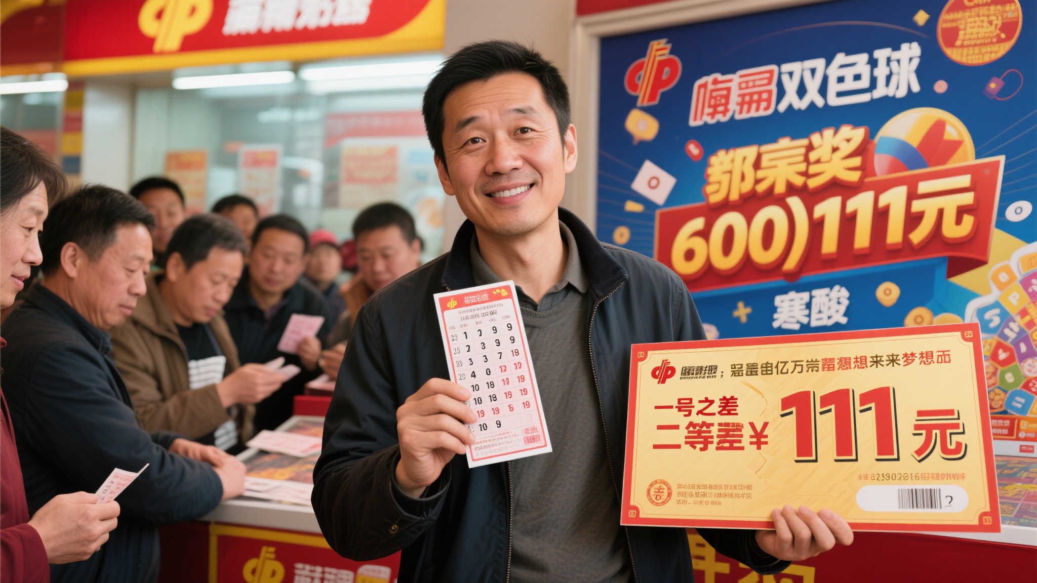 男子因一号之差错失福彩6千万,仅获111万奖金选择先存起来 一号之差:从6千万到111万的落差
据